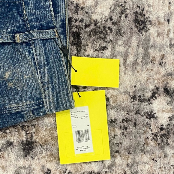 NEW!! Marc Jacobs Jeans Size 25  / Crystal Denim Oversized Jean 2024 - Picture 3 of 4